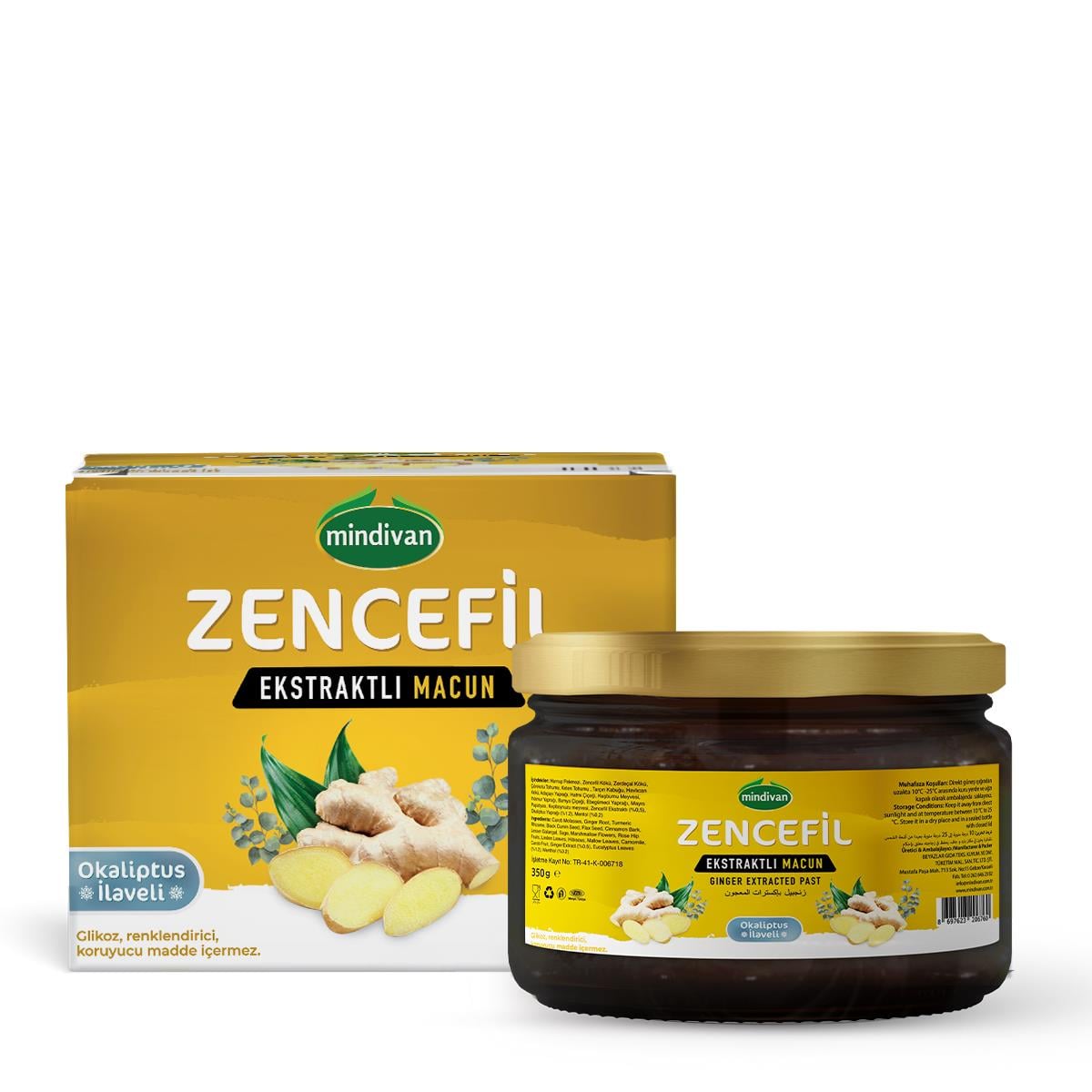 Zencefil Ekstraktlı Ökaliptuslu  Macun 350 G 