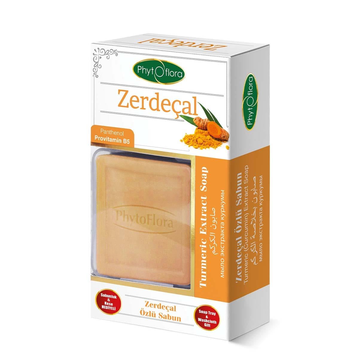 Zerdeçal Özlü Sabun Kese Ve Sabunluk Hediyeli 125 G
