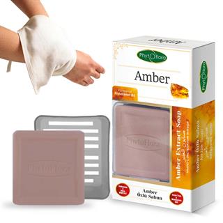 Amber Özlü Sabun Kese Ve Sabunluk Hediyeli 125 G