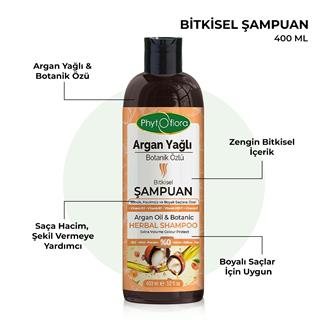 Argan Yağlı Botanik Özlü Bitkisel Şampuan 400 Ml