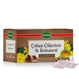 Çoban Çökerten & At Kestanesi Karışık Bitki Çay 30 Lu Süzen Poşet