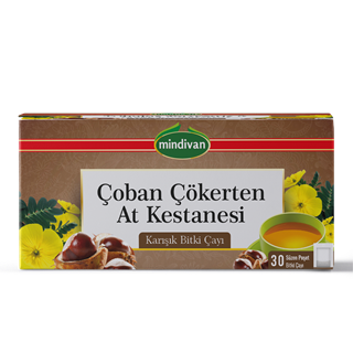 Çoban Çökerten & At Kestanesi Karışık Bitki Çay 30 Lu Süzen Poşet
