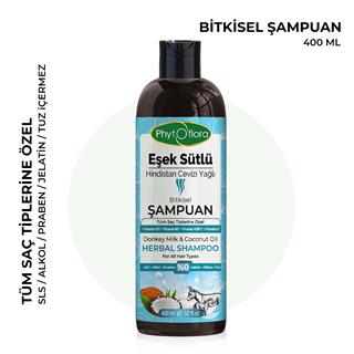 Eşek Sütlü Hindistan Cevizi Yağlı Bitkisel Şampuan 400 Ml