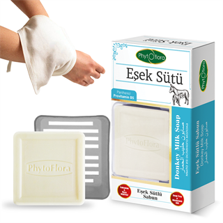 Eşek Sütlü Sabun Kese Ve Sabunluk Hediyeli 125 G