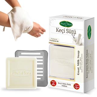 Keçi Sütü Özlü Sabun Kese Ve Sabunluk Hediyeli 125 G