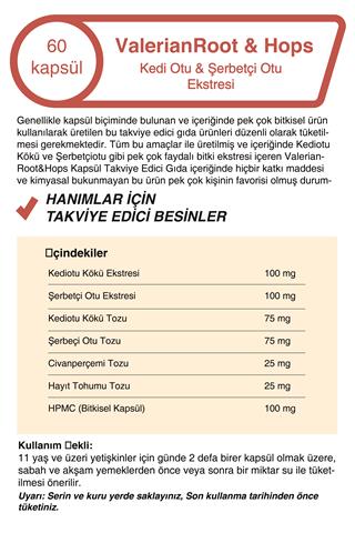 Kedi Otu Ekstresi & Şerbetçi Otu Ekstresi 500 Mg 60 Kapsül