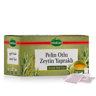Pelin Otlu & Zeytin Yapraklı Karışık Bitki Çayı 30 Lu Süzen Poşet