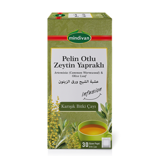 Pelin Otlu & Zeytin Yapraklı Karışık Bitki Çayı 30 Lu Süzen Poşet