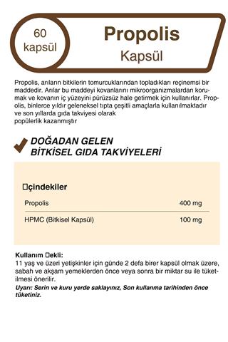 Propolis Ekstraklı 500 Mg 60 Kapsül