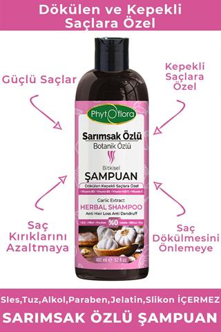 Sarımsak Özlü Botanik Özlü Bitkisel Şampuan