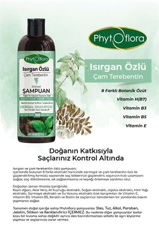 Isırgan Özlü Çam Terebentin Özlü Bitkisel Şampuan