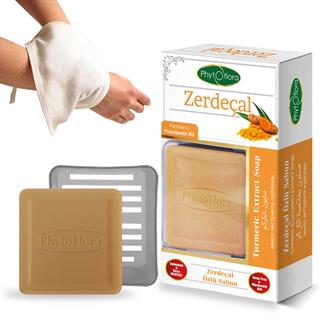 Zerdeçal Özlü Sabun Kese Ve Sabunluk Hediyeli 125 G