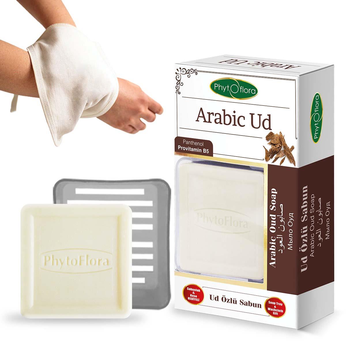 Arabic Ud Özlü Sabun Kese ve Sabunluk Hediyeli