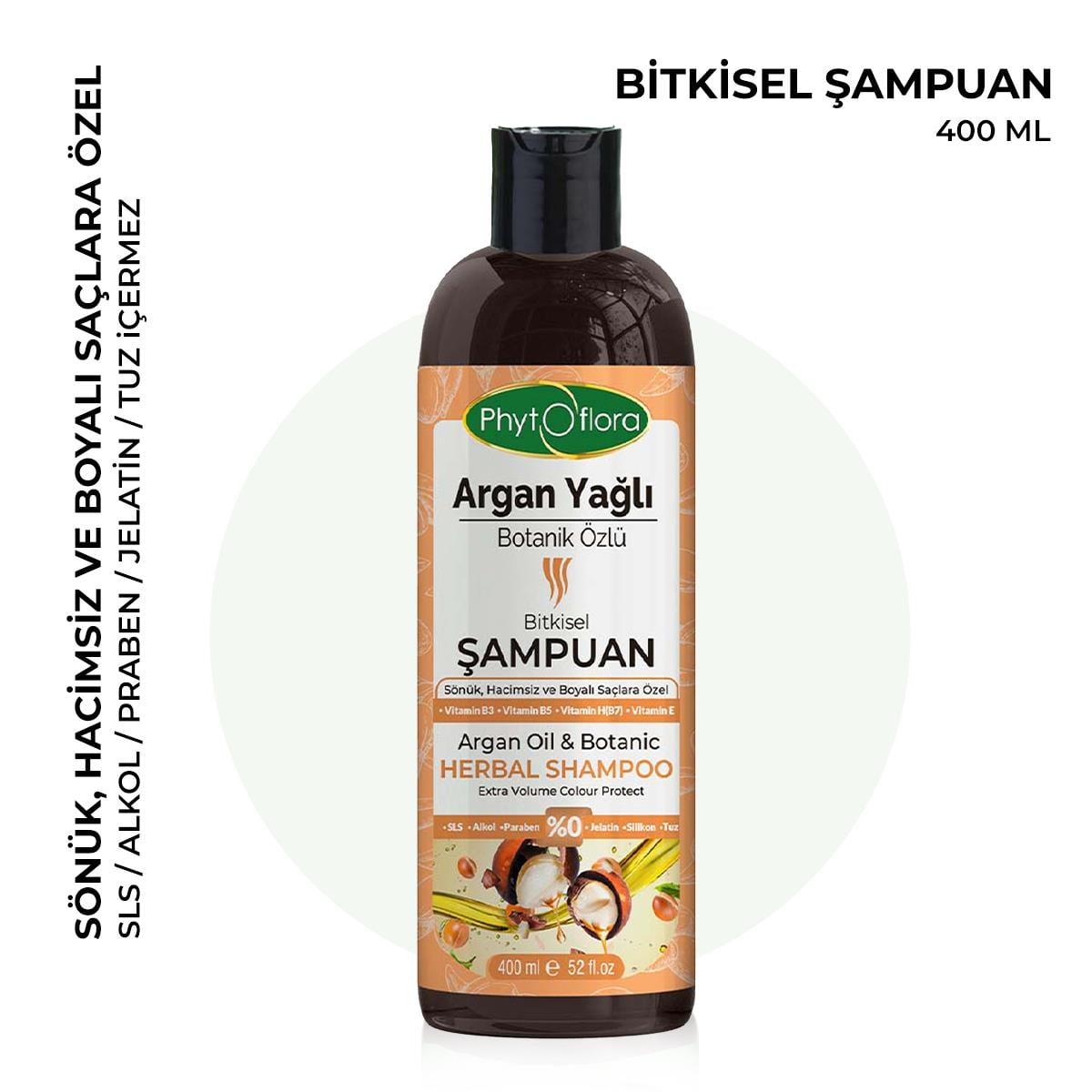 Argan Yağlı Botanik Özlü Bitkisel Şampuan