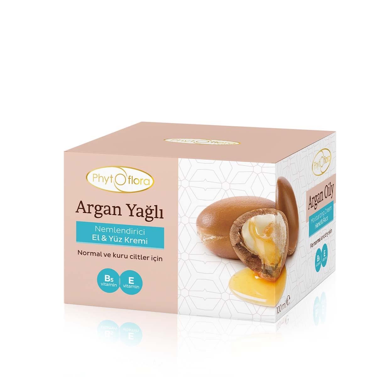 Argan Yağlı Nemlendirici El ve Yüz Kremi