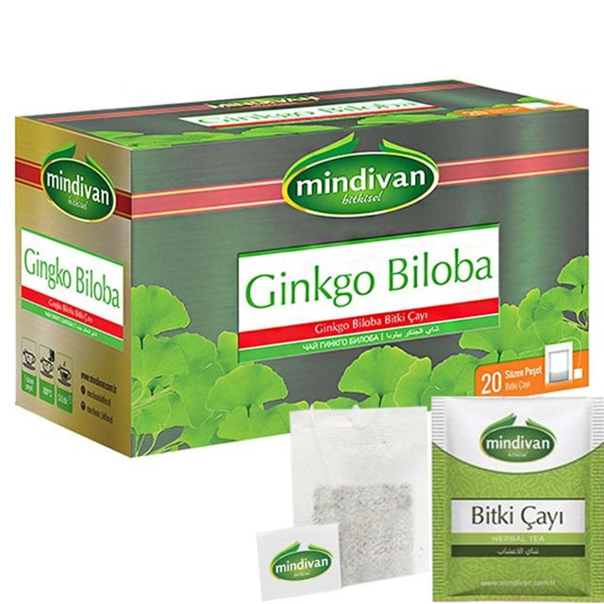 Ginkgo Biloba Çayı 20'li Bitki Çayı | Mindivan.com.tr