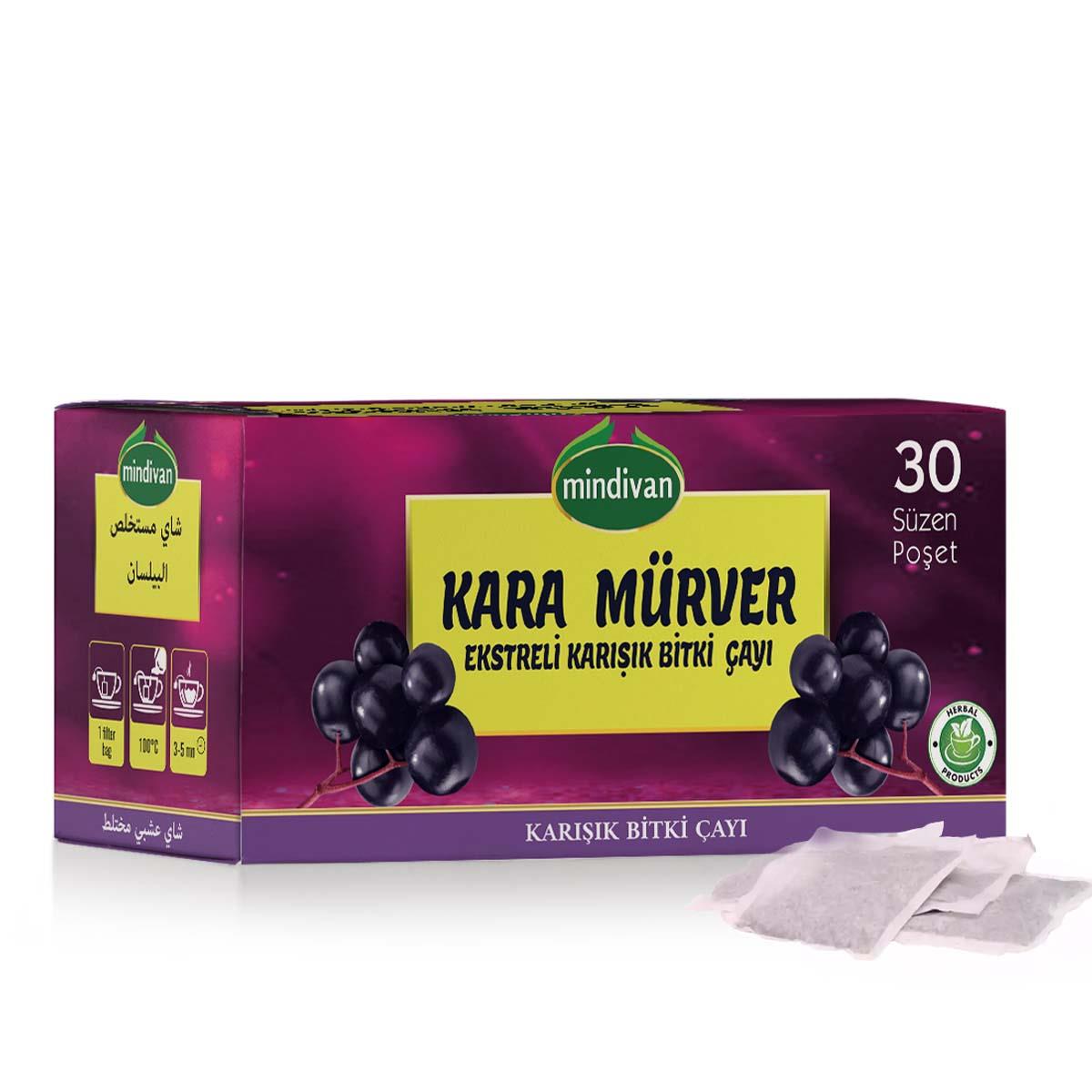 Kara Mürver Ekstreli Karışık Bitki Çayı