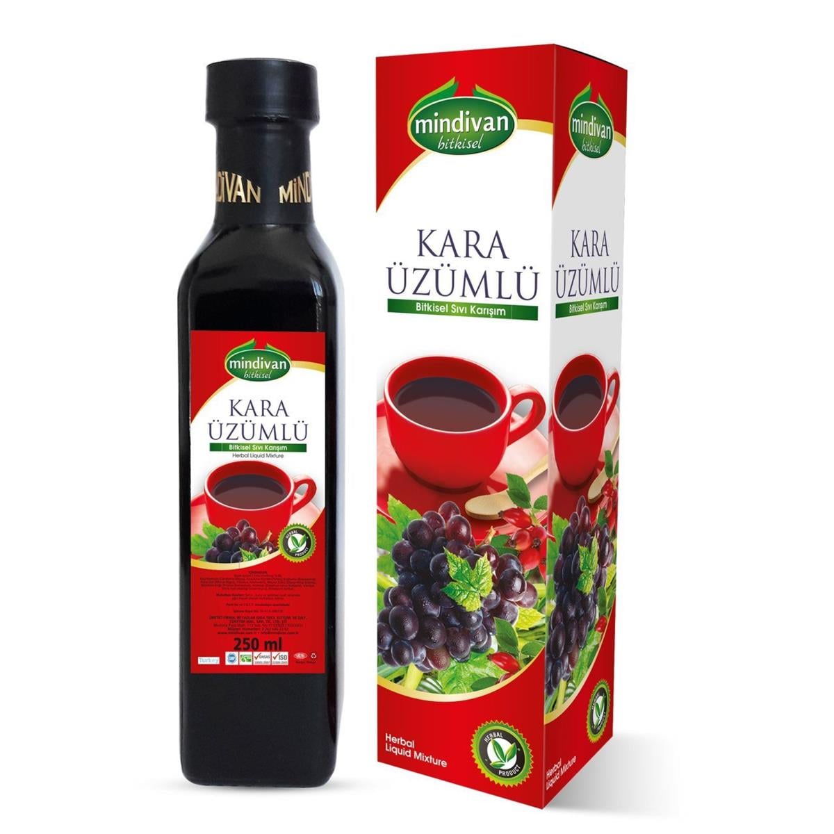 Kara Üzümlü Sıvı Karışım 250 ML