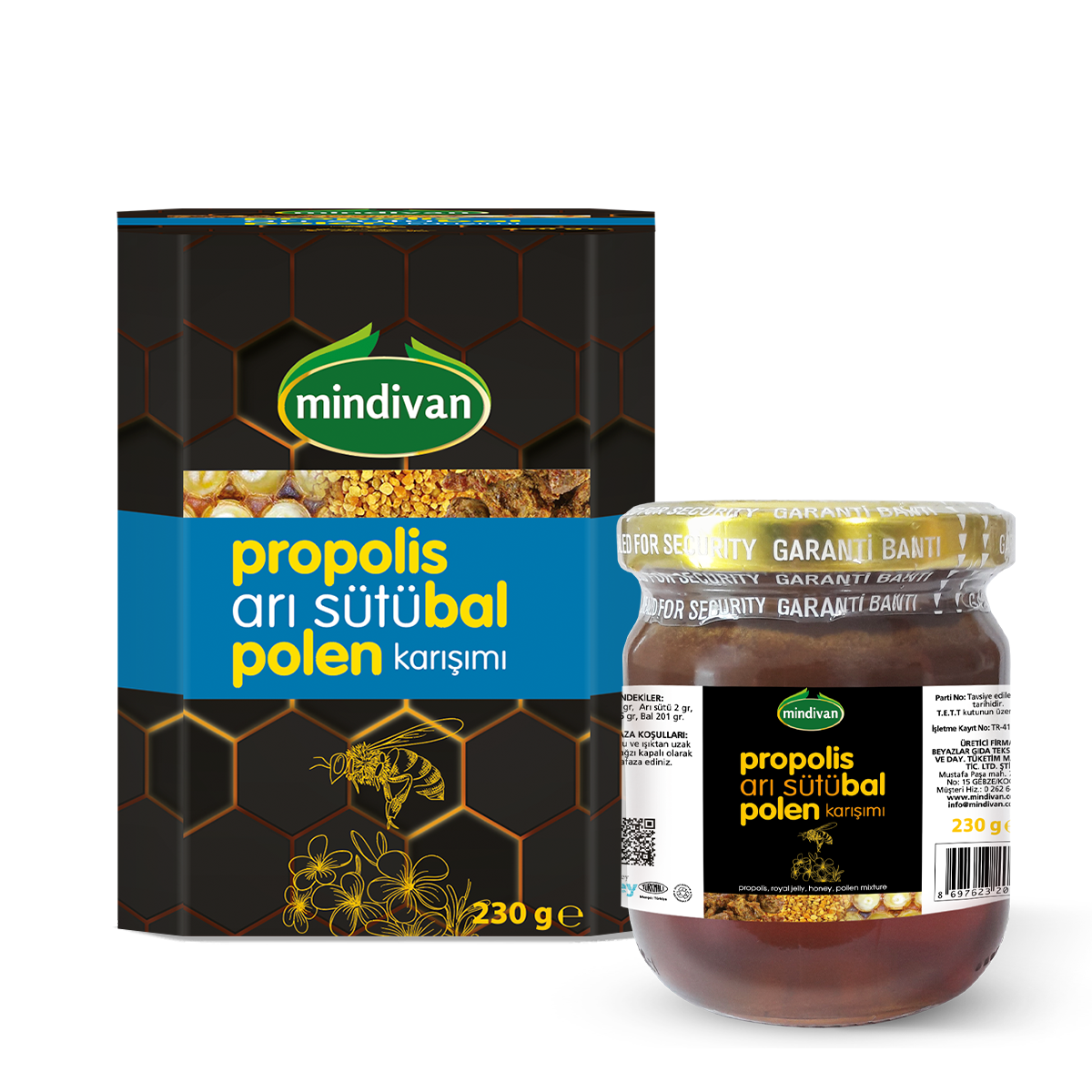 Propolis Arı Sütü Bal Polen Karışımı 230g