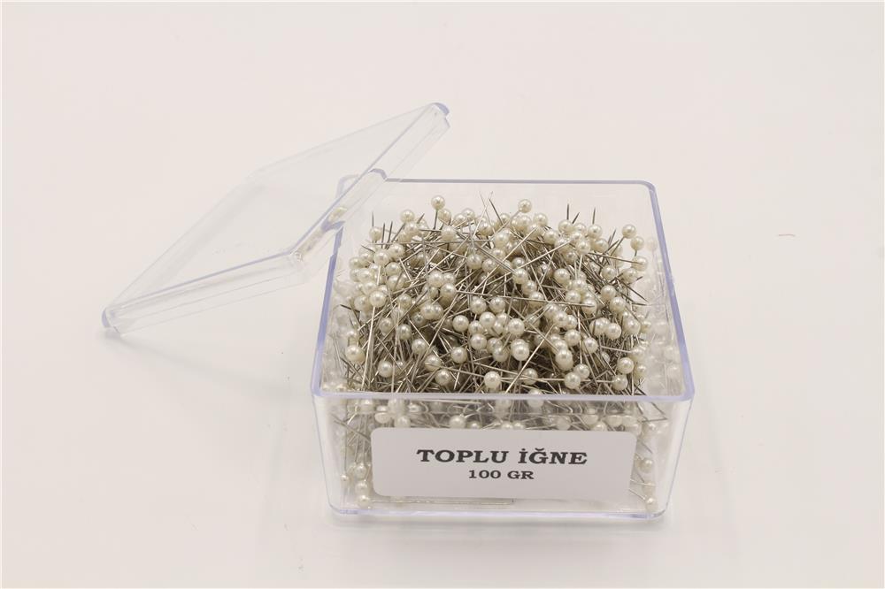 100 Gr Başlı Toplu İğne - STD Beyaz
