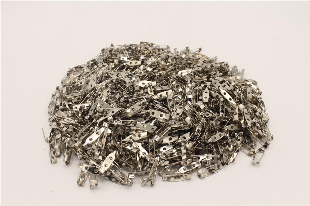 20 Mm Broş İğne - 20 Mm-1000 Li Nikel