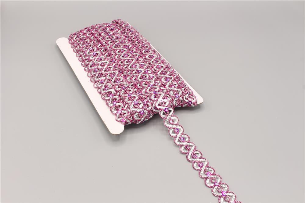 4405-Pullu Şerit - 20 mt Lila