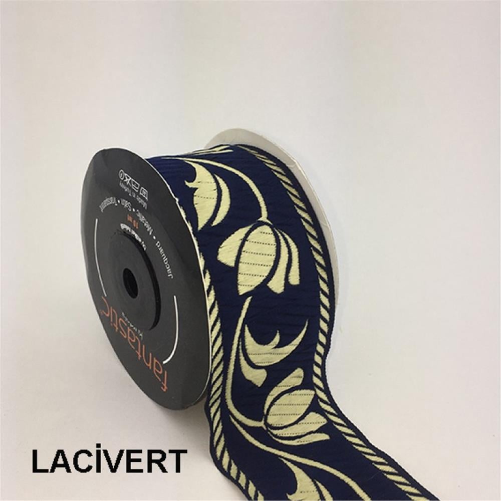 50090-Bordür - 10 mt Lacivert-Altın