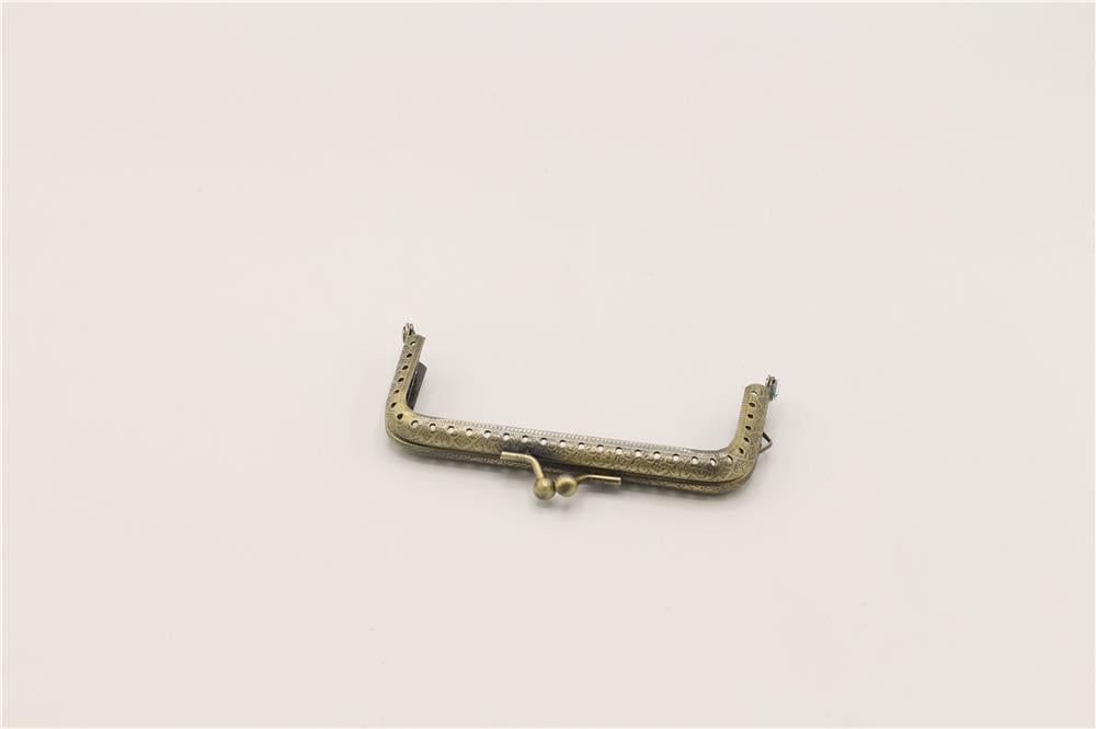 Çanta Klips Kare - 10 cm Bronz