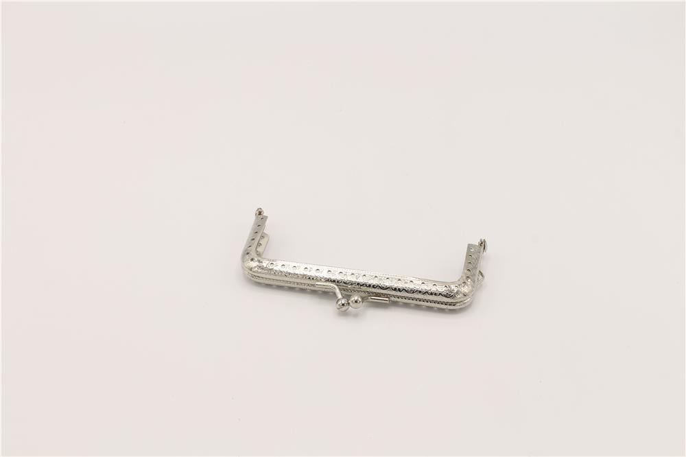 Çanta Klips Kare - 10 cm Gümüş
