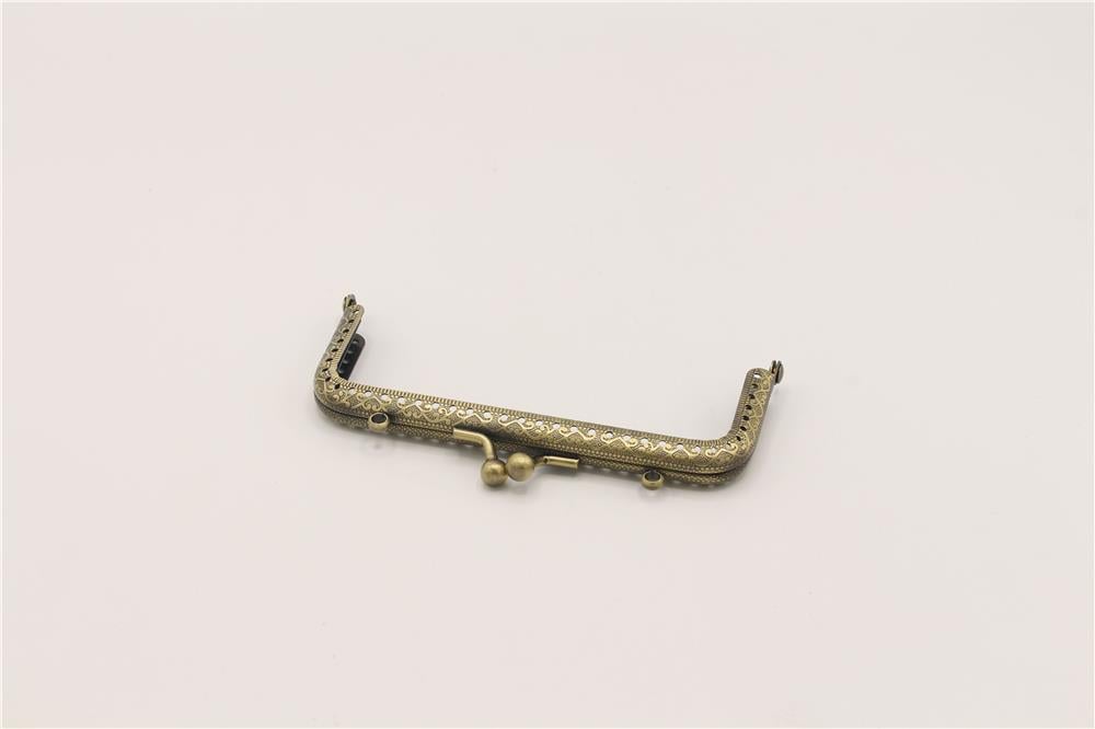 Çanta Klips Kare - 12 cm Bronz