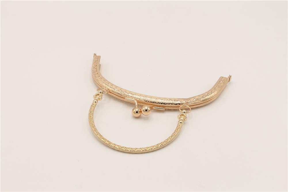 Çanta Klips Saplı - 16 cm Altın