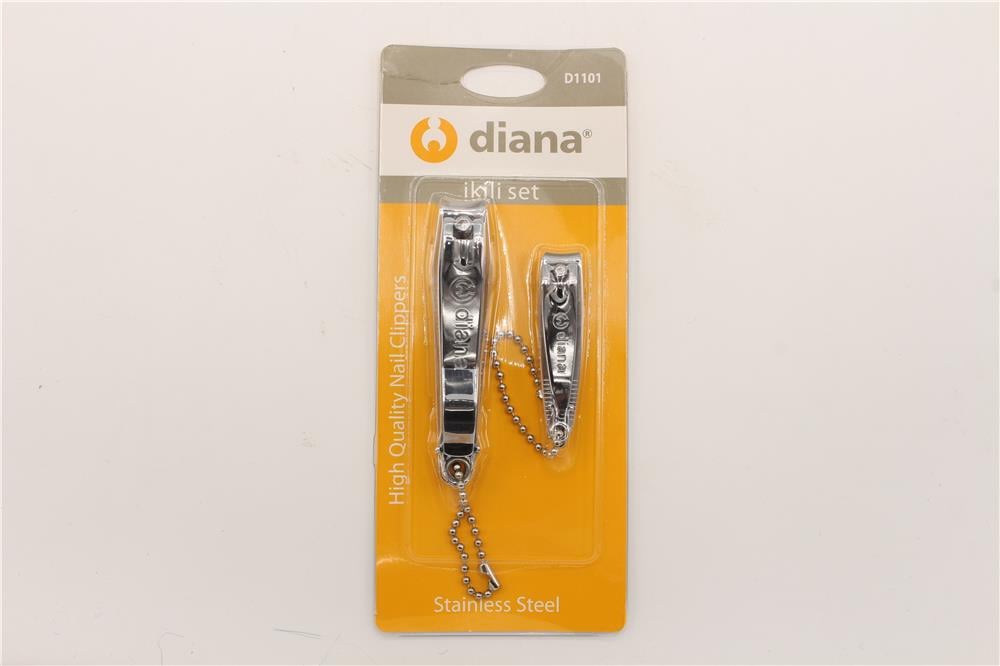 Diana Tırnak Makası 2 Li Set 12'Li - Nikel
