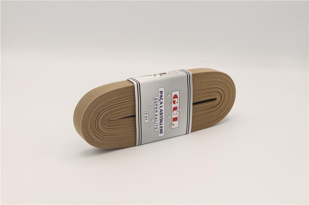 Gül Renkli Lastik 2 Cm - 10 mt Capucıno