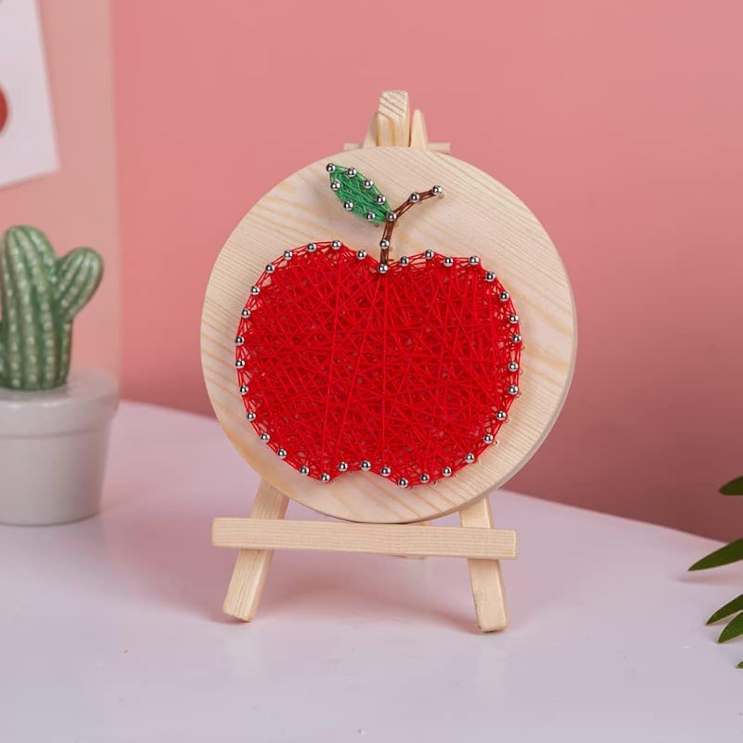Kendin Yap İp Sanat Seti Elma 11*11 cm