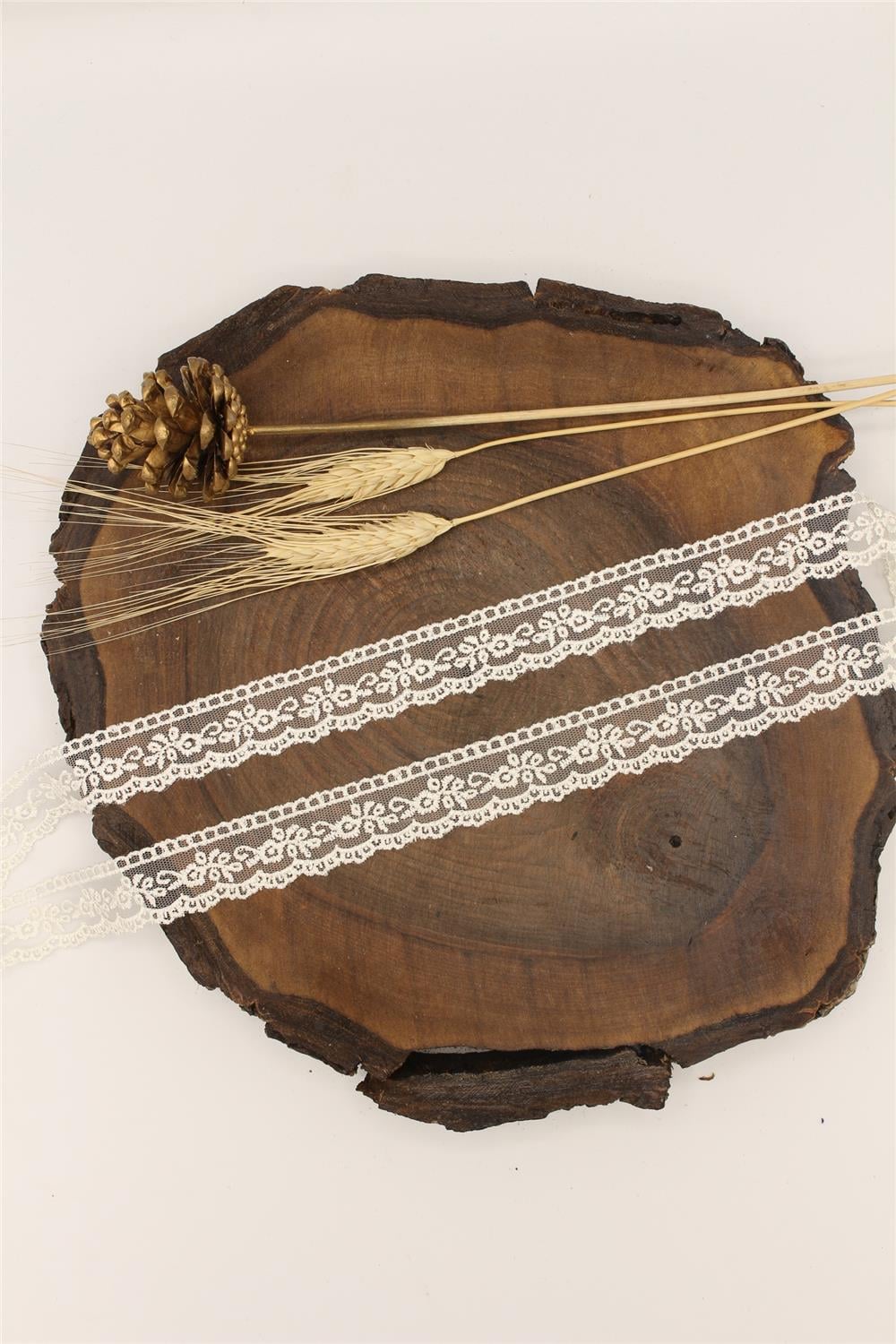 Tül Güpür 70103 - 9 Mt Krem