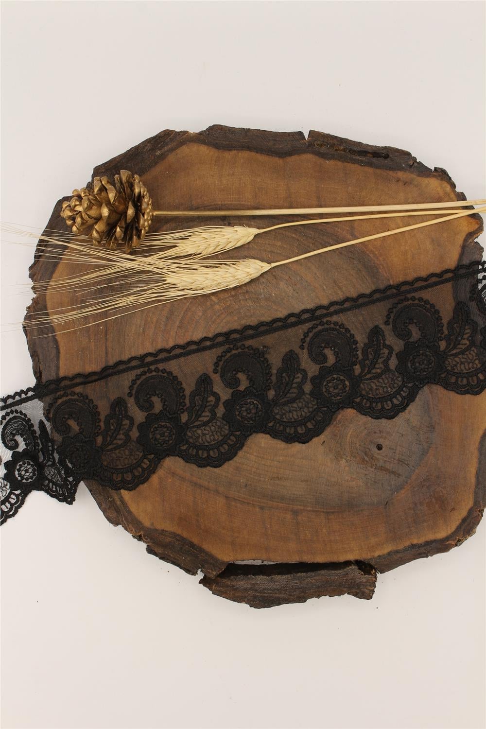 Tül Güpür 70115 - 9 Mt Siyah