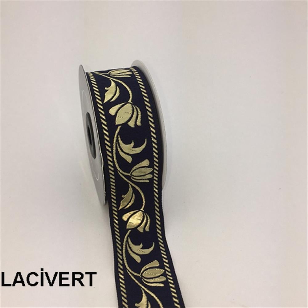 35090-Bordür - 10 mt Lacivert-Altın