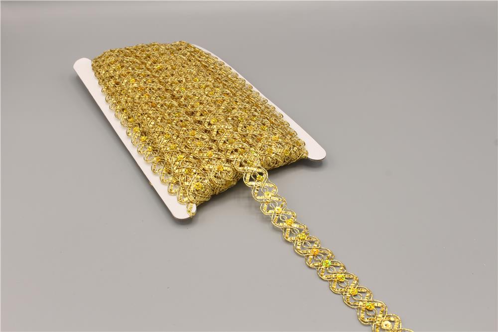 4405-Pullu Şerit - 20 mt Altın