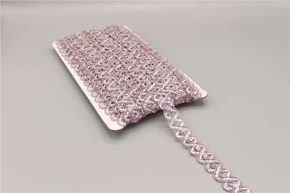 4405-Pullu Şerit - 20 mt Pudra