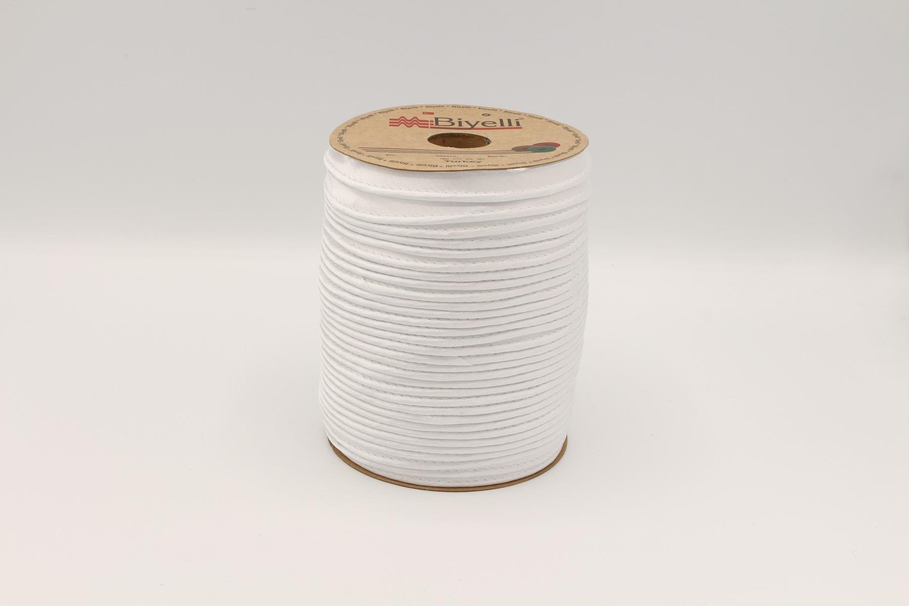 Biyelli Koton İpli Biye Beyaz