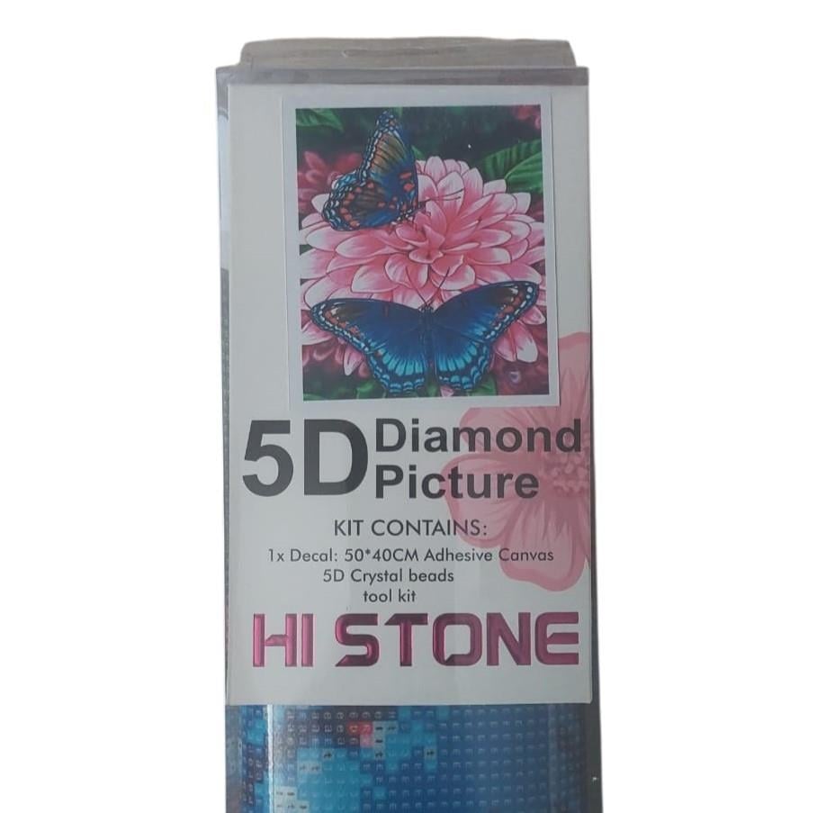 Boncuklu Goblen-5D 50x40-KELEBEK Diamond Picture