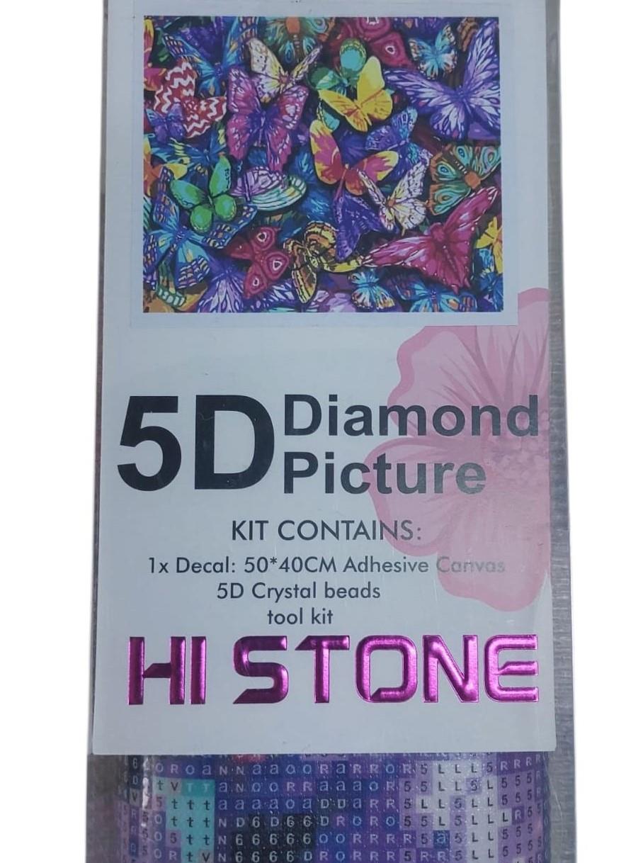 Boncuklu Goblen-5D 50x40-KELEBEKLER Diamond Picture