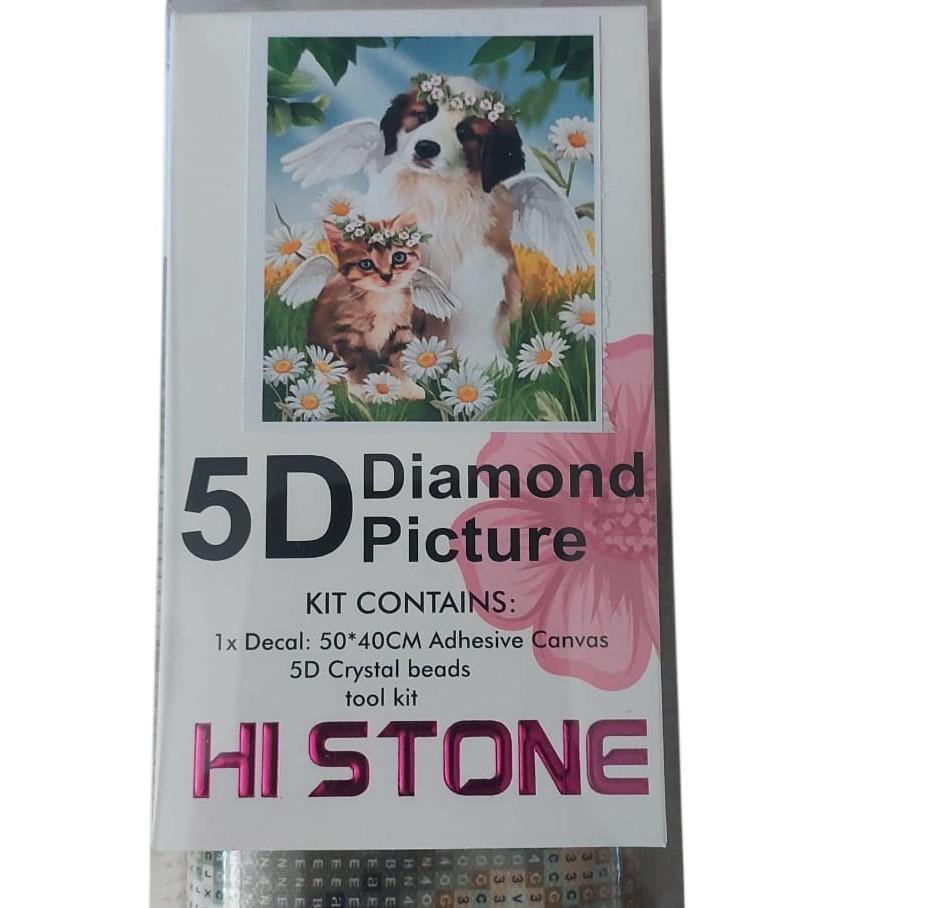 Boncuklu Goblen-5D 50x40-MELEK DOSTLAR Diamond Picture