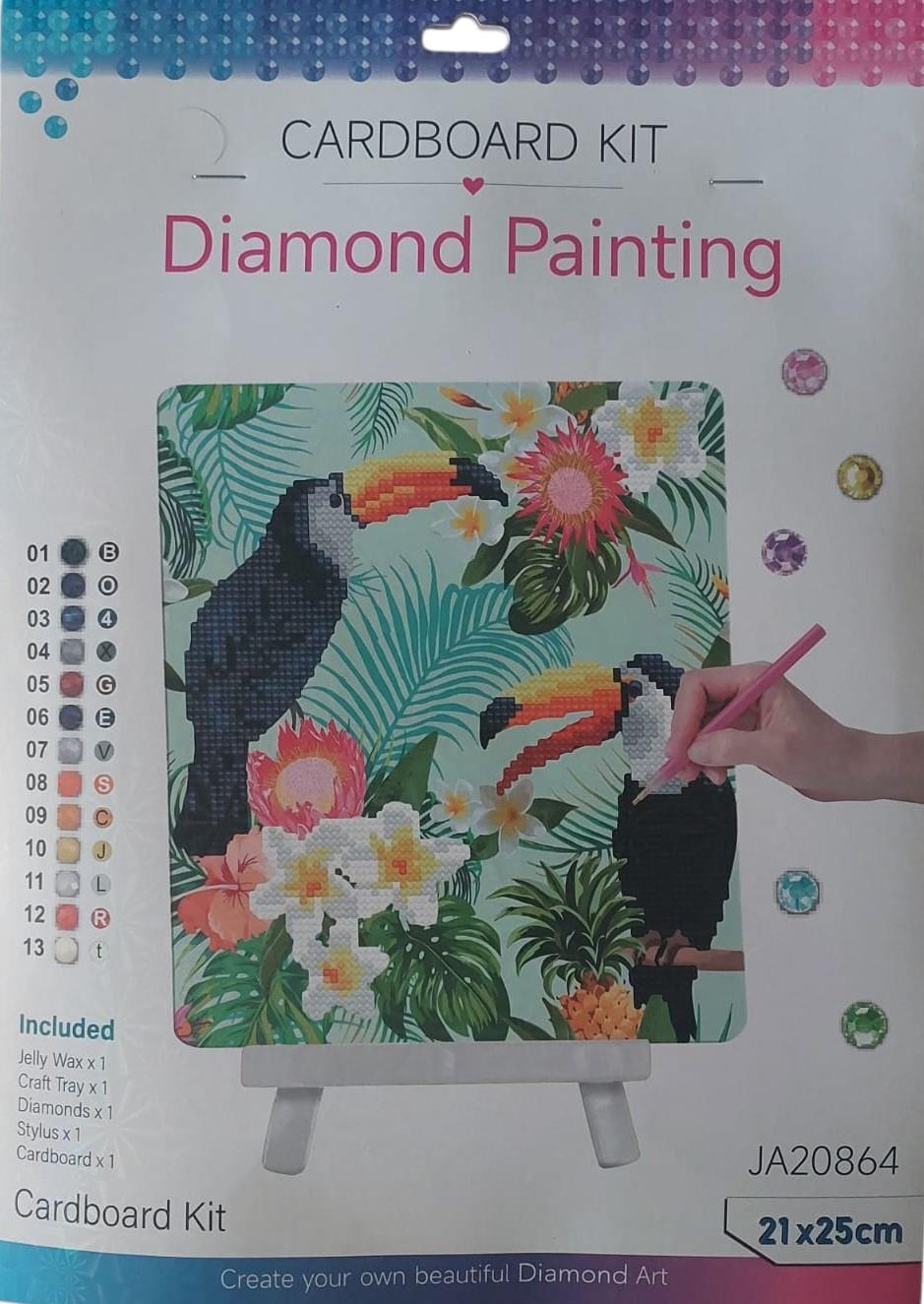 Boncuklu Goblen Diamond-painting-21x25-Papağan