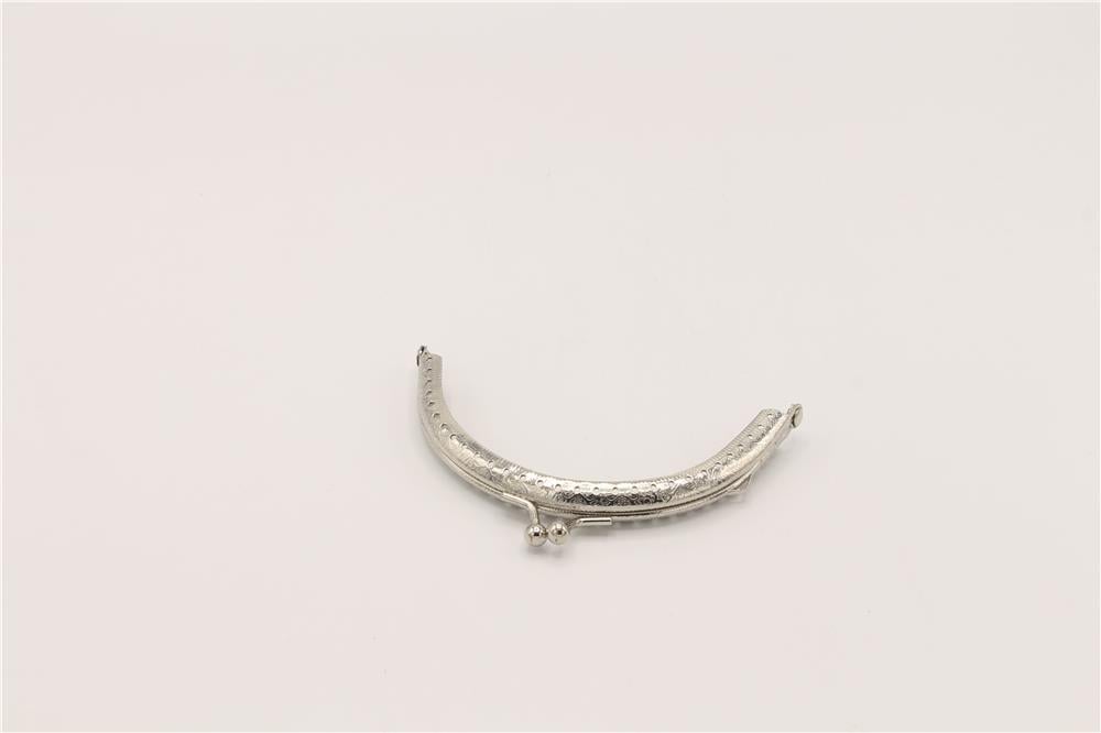 Çanta Klips Oval - 10 cm Gümüş
