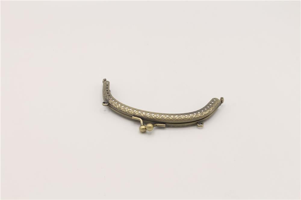 Çanta Klips Oval - 12 cm Bronz