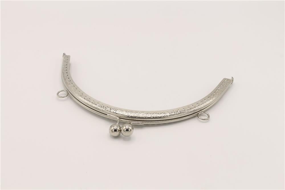Çanta Klips Oval - 16 cm Gümüş