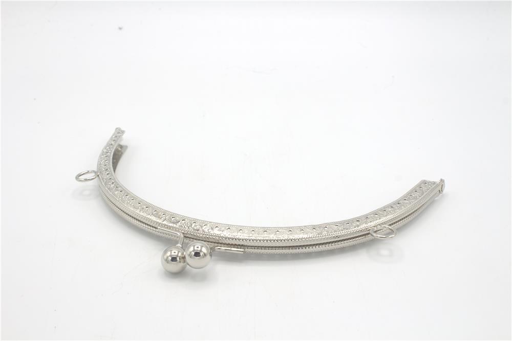 Çanta Klips Oval - 20 cm Gümüş