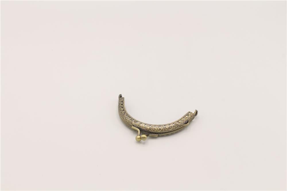 Çanta Klips Oval - 8 cm Bronz