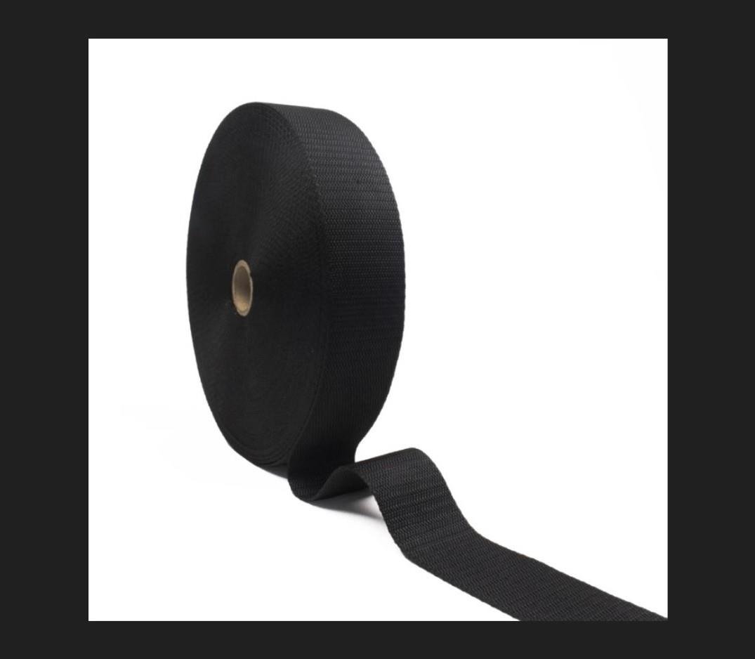 ÇANTA KOLONU SİYAH DAR DOKUMA 38MM